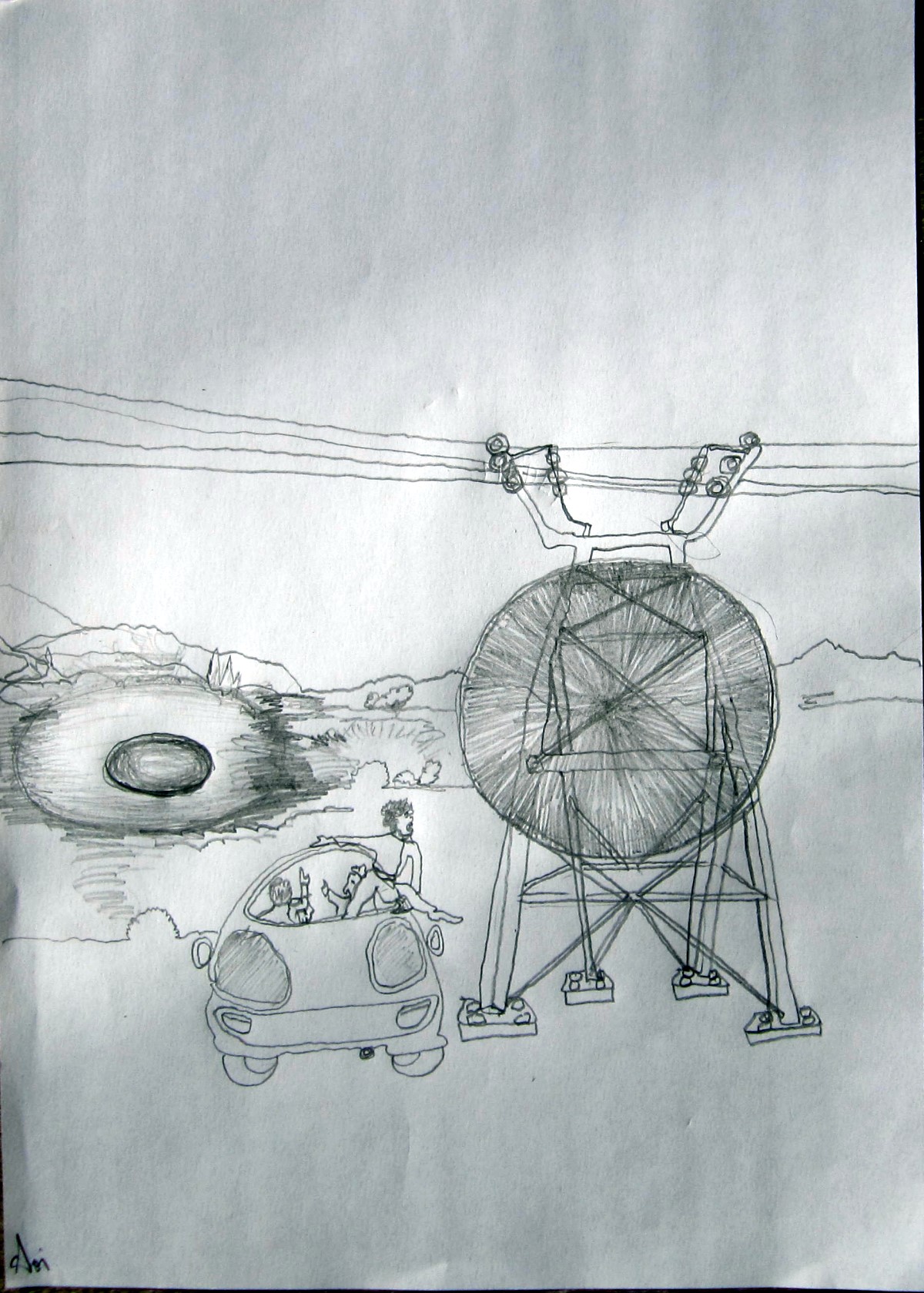 25 10 31 Ovni et vaisseau à Saint Rémy de Provence 1980