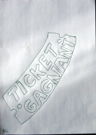 25 10 31 Ticket gagnant pour mécène (lire avant de commander)