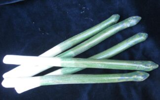 5 Asperges fruit légume décoratif en faïence